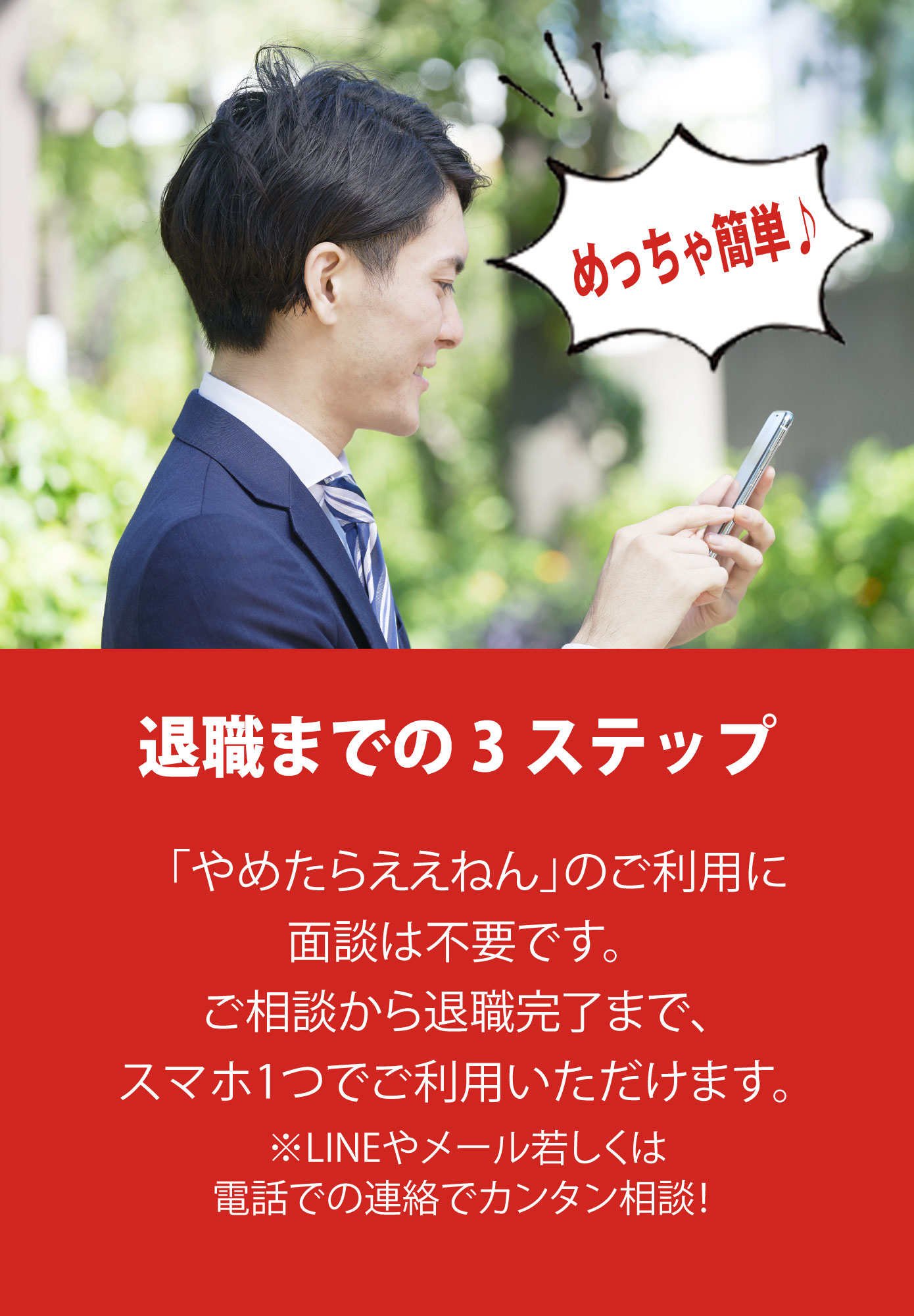 退職までの3ステップ